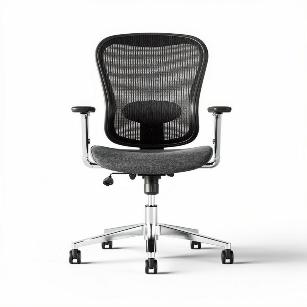 Ergonomic office chair with mesh back support and adjustable height 60 x 60 x 100cm